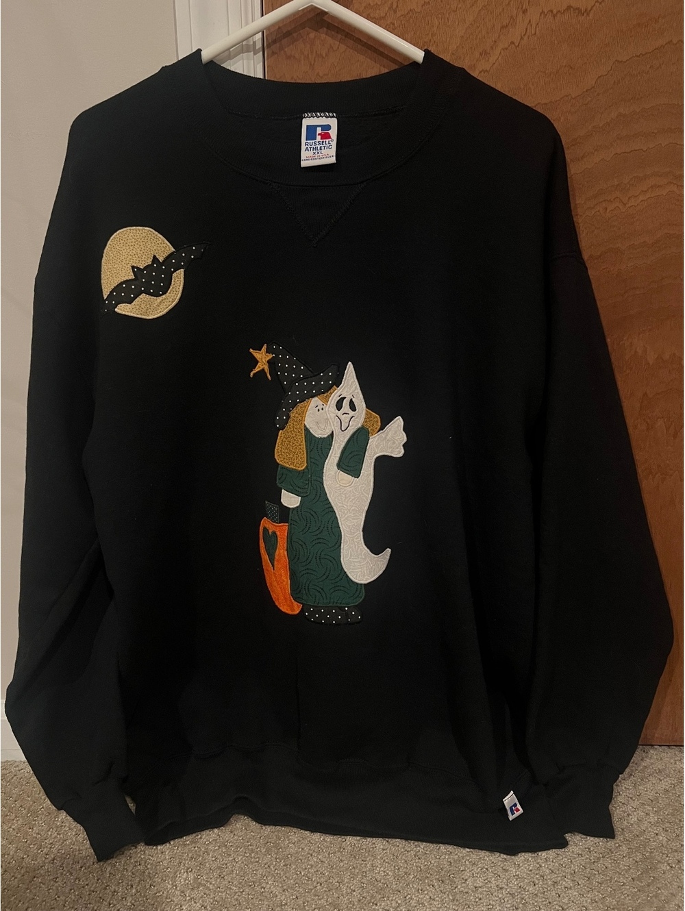 Vintage Halloween Witch and Ghost Crewneck